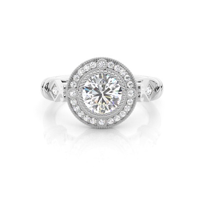 White Gold Diamond Engagement Ring