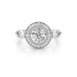 White Gold Diamond Engagement Ring