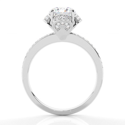 White Gold Halo Engagement Rings