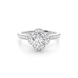 Rose Gold Vintage Diamond Engagement Ring