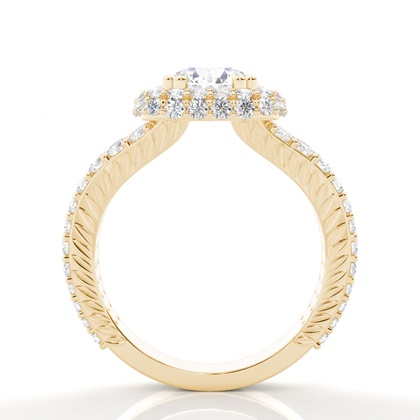 Round Diamond Halo Diamond Engagement Rings