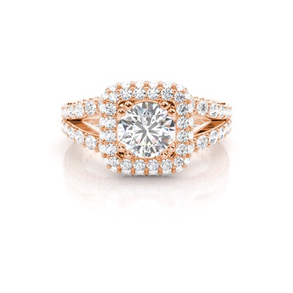 Rose Gold Diamond Engagement Rings