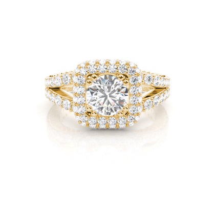 4 Krappen Schlichter Diamant Verlobungs Ring