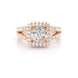 Yellow Gold Vintage Diamond Engagement Ring