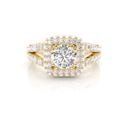 Yellow Gold Vintage Diamond Engagement Ring