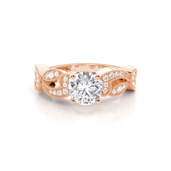 White Gold Vintage Diamond Engagement Ring