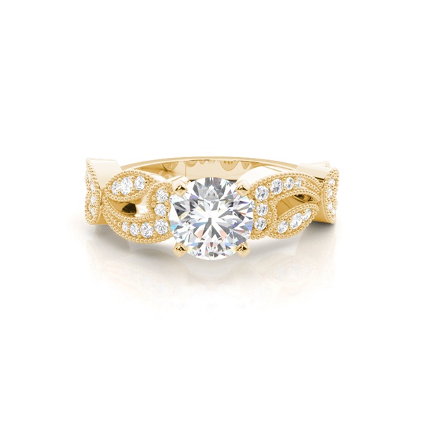 White Gold Vintage Diamond Engagement Ring