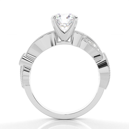 White Gold Vintage Diamond Engagement Ring