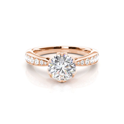 Rose Gold Diamond Engagement Rings