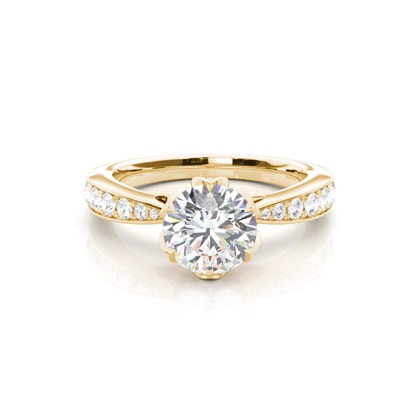 Yellow Gold Diamond Engagement Rings