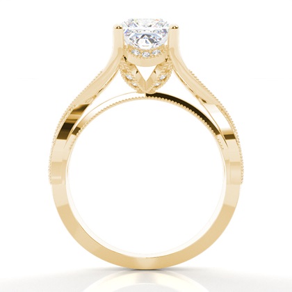 Weißgoldener Vintage-Diamant-Verlobungsring