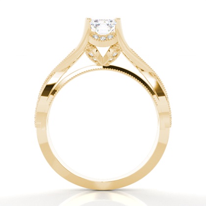 Weißgoldener Vintage-Diamant-Verlobungsring