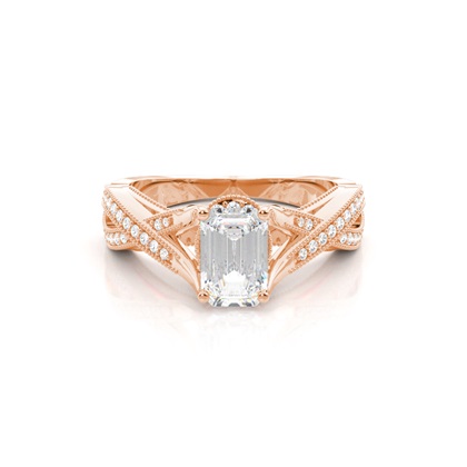 Emerald-Cut Diamond Rings