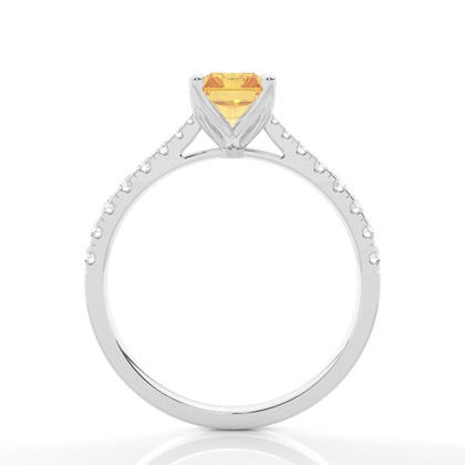 Gelber Diamant Halo Verlobungsring