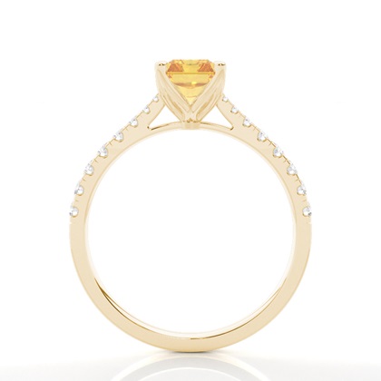 Gelber Diamant Halo Verlobungsring