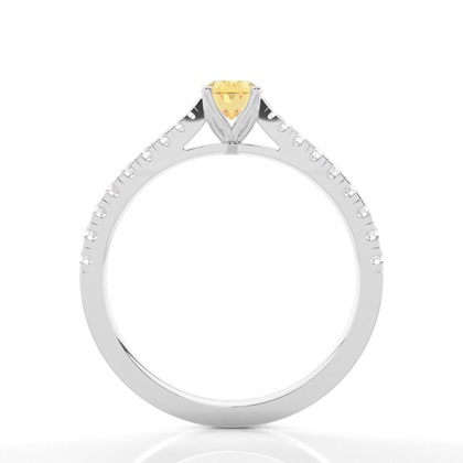 Gelber Diamant Halo Verlobungsring