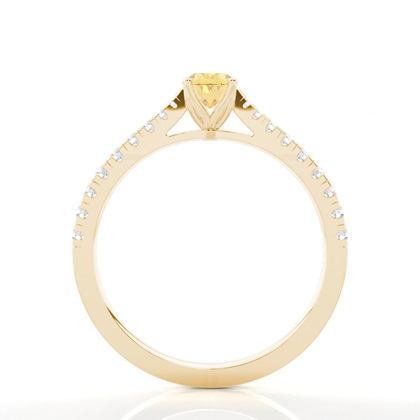 Gelber Diamant Halo Verlobungsring