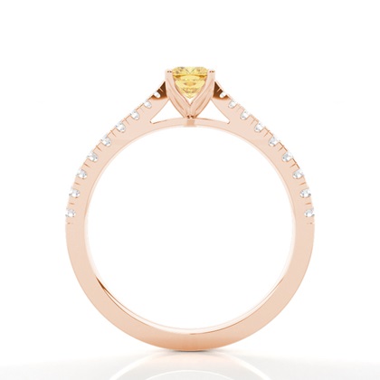 Gelber Diamant Halo Verlobungsring