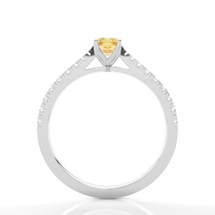 Gelber Diamant Halo Verlobungsring