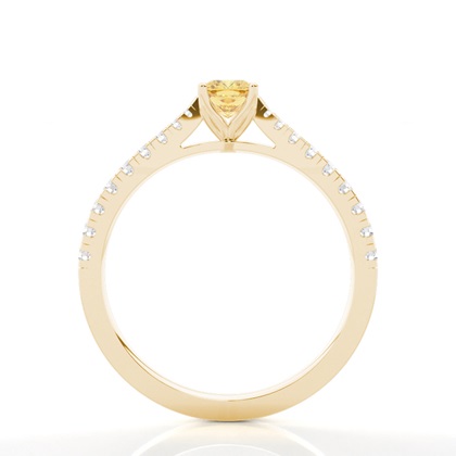 Gelber Diamant Halo Verlobungsring