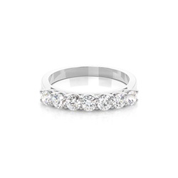 4 Prong Setting Plain Seven Stone Ring
