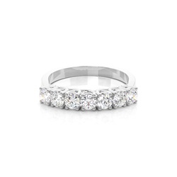 4 Prong Setting Plain Seven Stone Ring