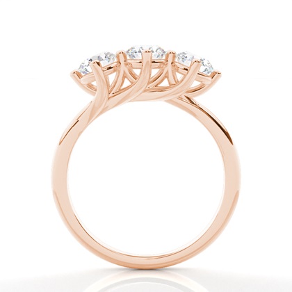 3 Diamant Ring einfach mit einer 4 Krappenfassung