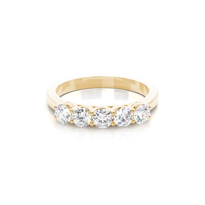 Round 5 Stone Diamond Rings
