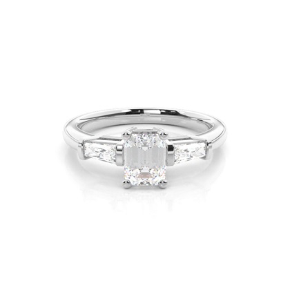 Baguette Diamond Engagement Rings 
