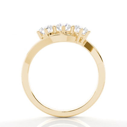 Brilliant Gelbgold Trilogie Verlobungsringe