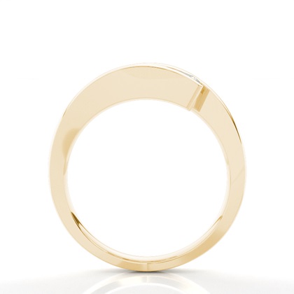 3 Diamanten Ring einfach in einer Kanalfassung