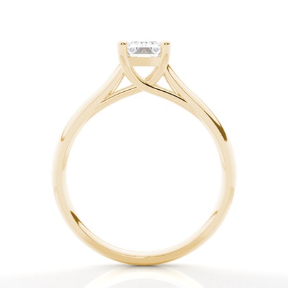 Moissanit ring in einer Krappenfassung