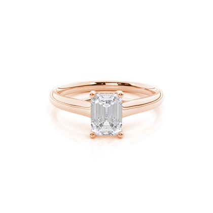White Gold Moissanite Engagement Ring