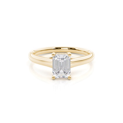 White Gold Moissanite Engagement Ring