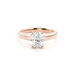 4 Krappen Schlichter Diamant Verlobungs Ring