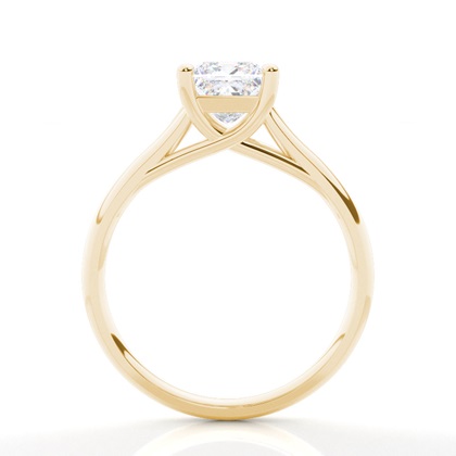 Moissanit ring in einer Krappenfassung