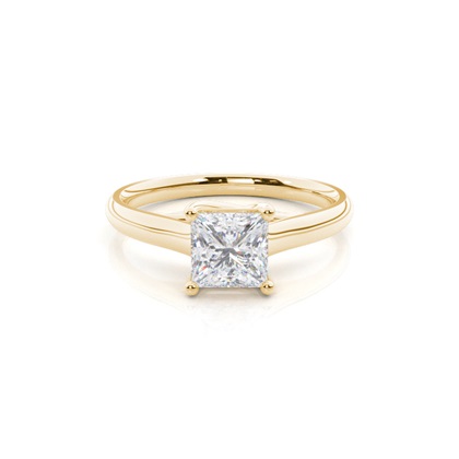 White Gold Moissanite Engagement Ring