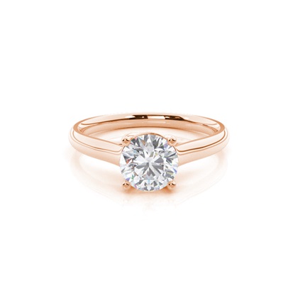 White Gold Moissanite Engagement Ring