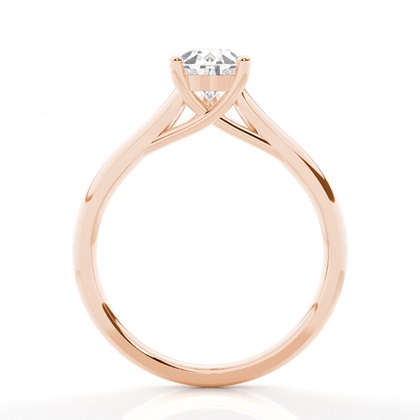 2.00 Carat Rotgold Solitärringe Verlobungsringe