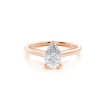 White Gold Moissanite Engagement Ring