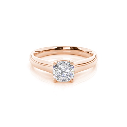 White Gold Moissanite Engagement Ring