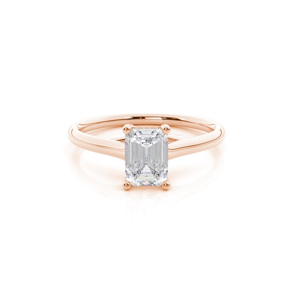 White Gold Moissanite Engagement Ring