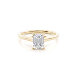 White Gold Moissanite Engagement Ring