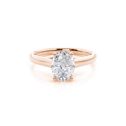 White Gold Moissanite Engagement Ring