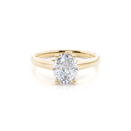 White Gold Moissanite Engagement Ring