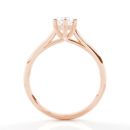 4 Krappen Schlichter Diamant Verlobungs Ring