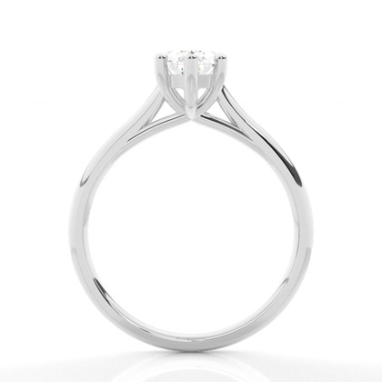 4 Krappen Schlichter Diamant Verlobungs Ring