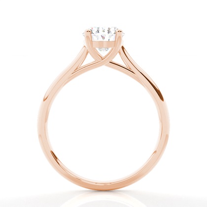 4 Krappen Schlichter Diamant Verlobungs Ring