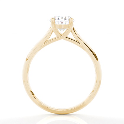 4 Krappen Schlichter Diamant Verlobungs Ring