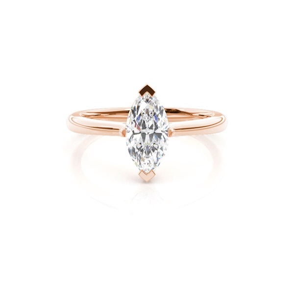 2 Prong Setting Plain Engagement Ring